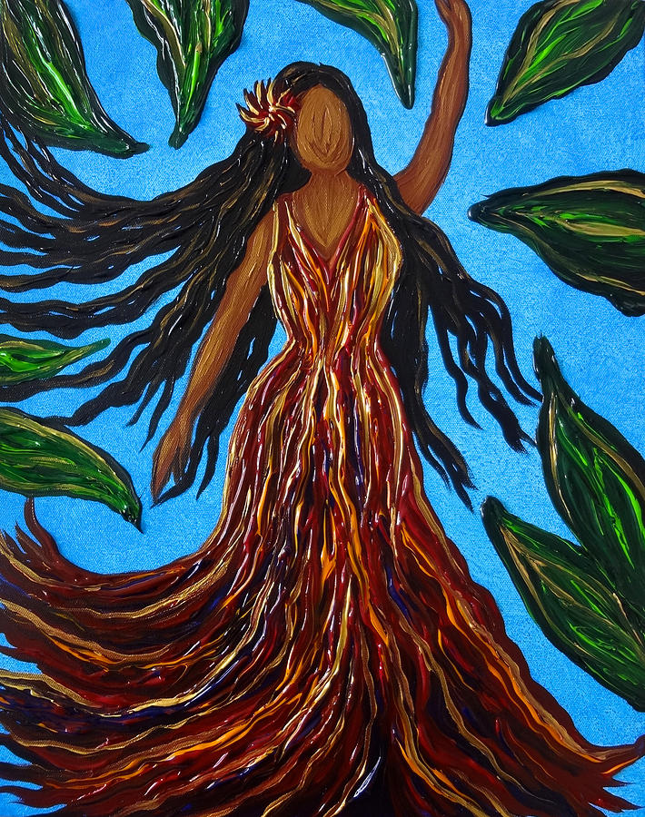 Island Woman Painting by Michelle Pier