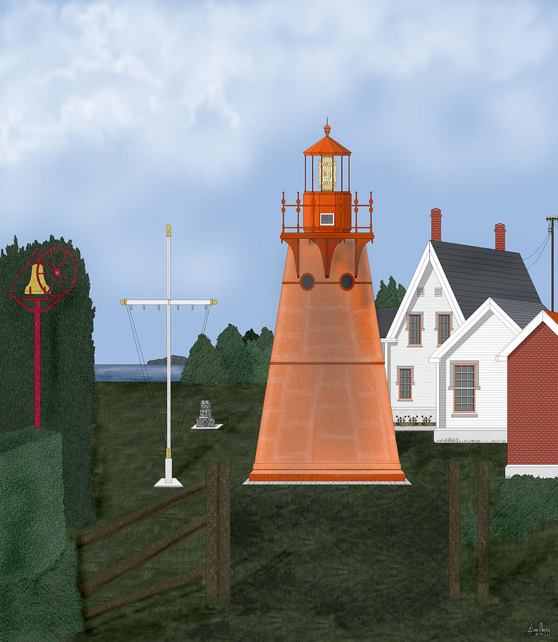 Isle La Motte Vermont Lighthouse Painting