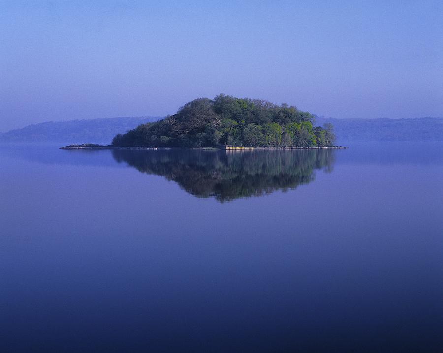 Blue Photograph - Isle Of Innisfree, Lough Gill, Co by The Irish Image Collection 