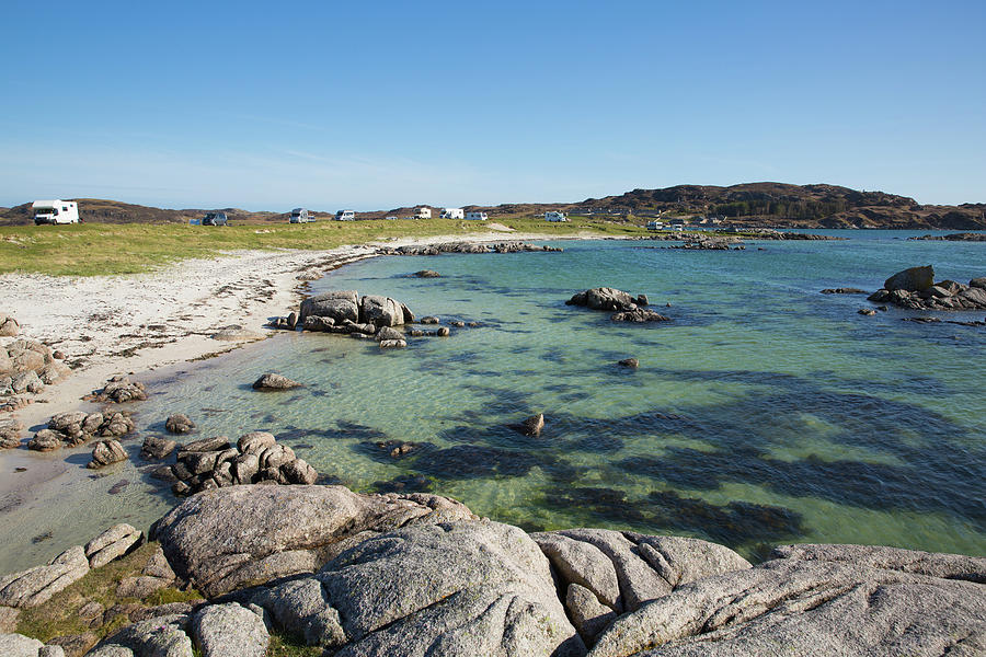 Isle of Mull Scotland beautiful Scottish beach at Fidden near Iona Photograph by Charlesy - Fine 