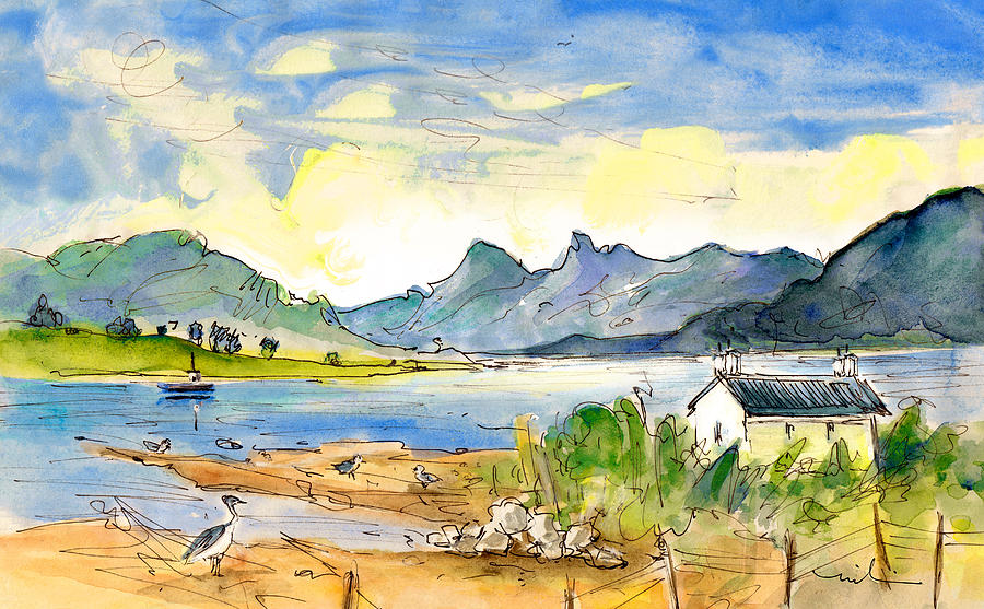 Bird Painting - Isle Of Skye 02 by Miki De Goodaboom