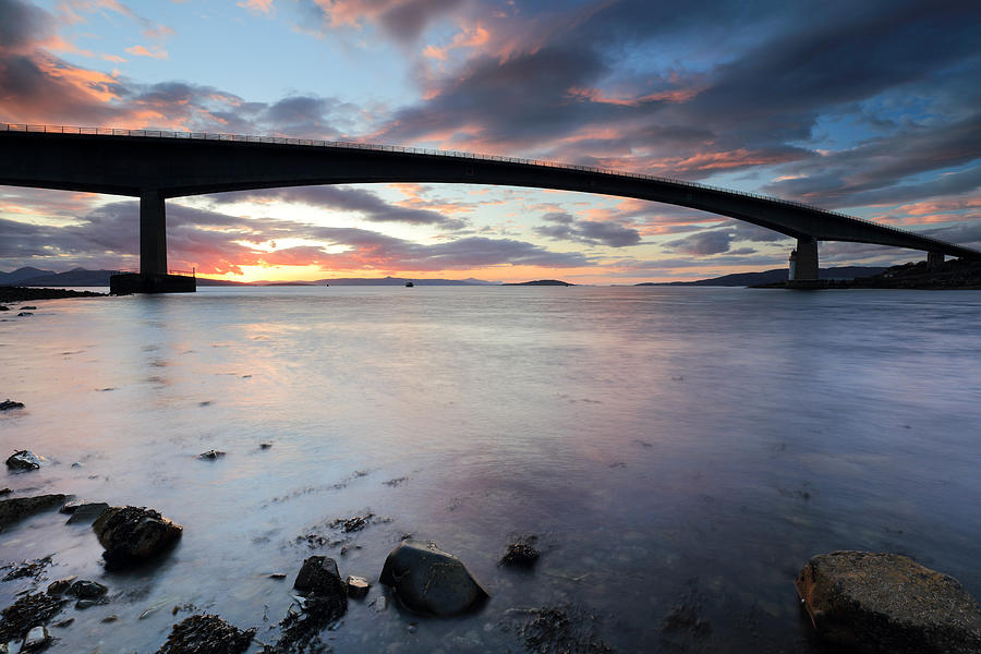 Isle of Skye Bridge Sunset Photograph by Grant Glendinning