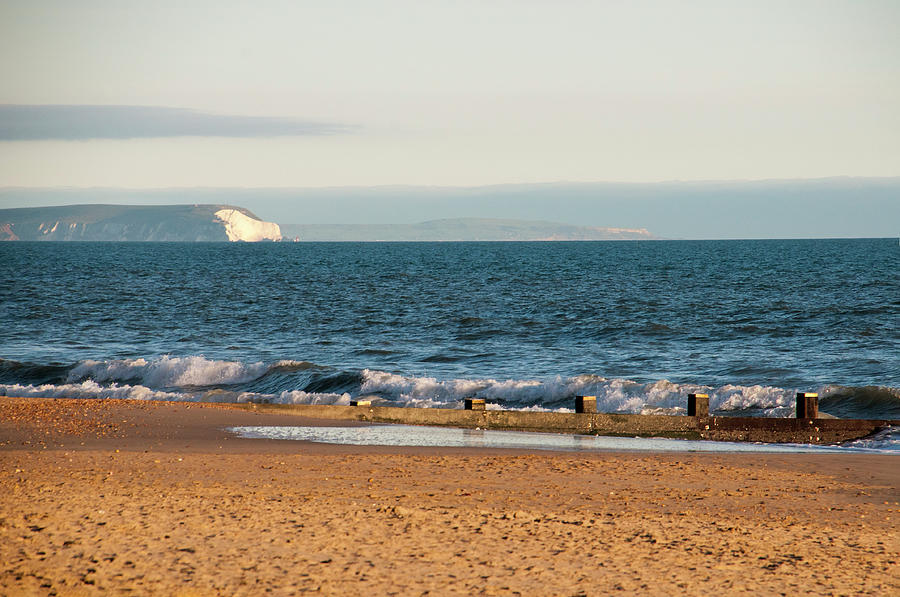 Inspirational Photograph - Isle of Wight as seen from Bournemouth Beach by Phyllis Taylor