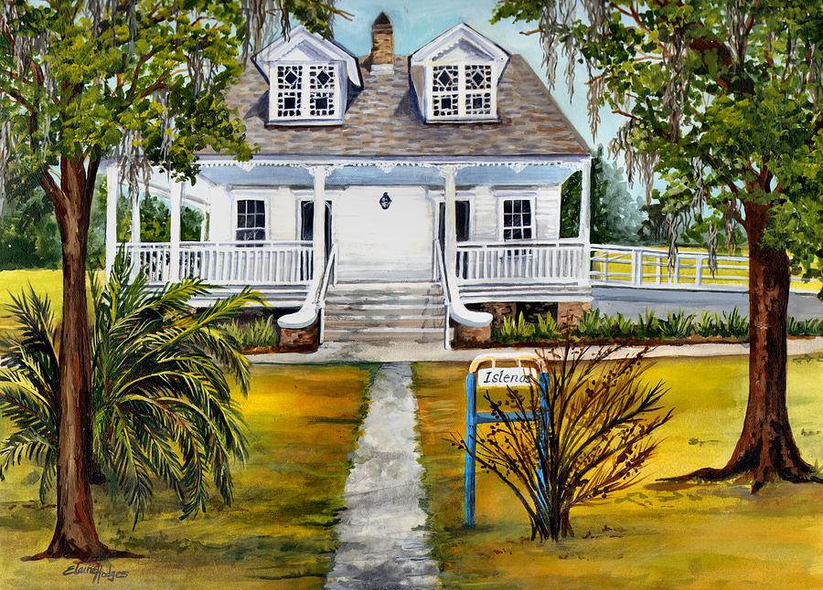 New Orleans Painting - Islenos Museum by Elaine Hodges