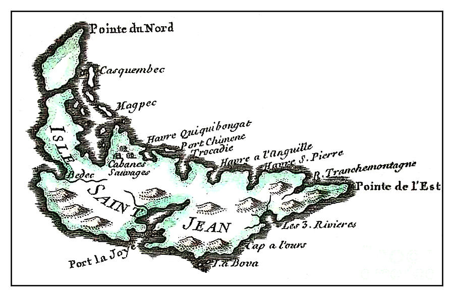 Isles Saint Jean - Prince Edward Island - 1774 Digital Art by Art MacKay