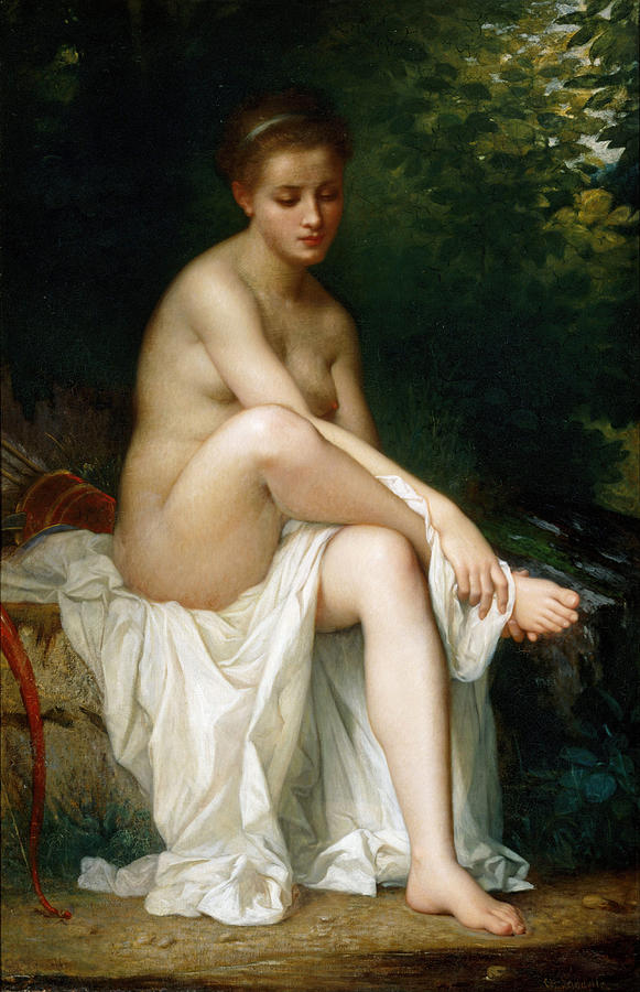Ismenie Nymph of Diana Painting by Charles Zacharie Landelle