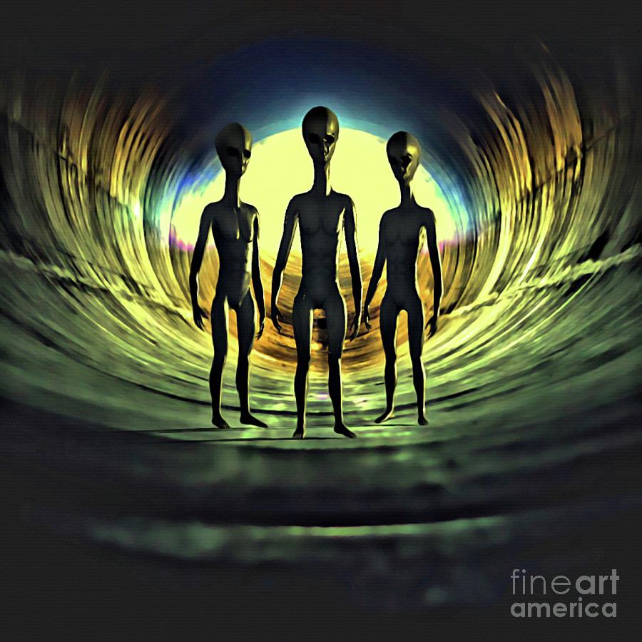 Isnide The Alien Ship Digital Art