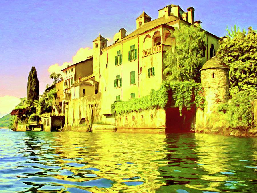 Isola San Giulio Painting by Dominic Piperata