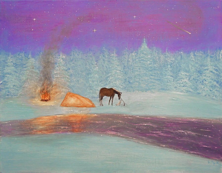 Winter Painting - Isolation by Ken Figurski