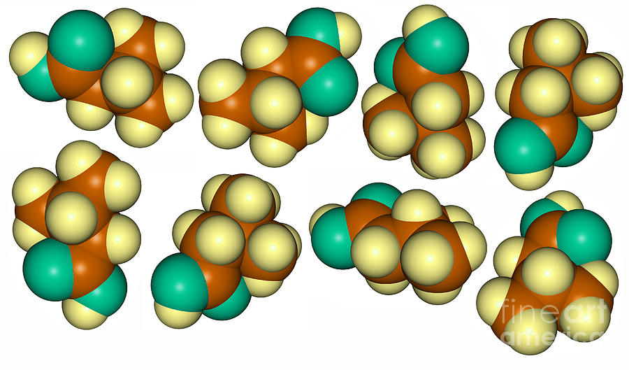 Isovaleric Acid Molecular Models Photograph by Scimat