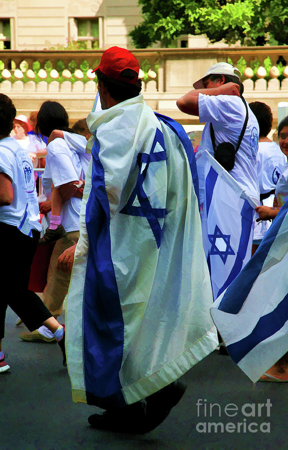 Israel Day Parade NYC Photograph by Chuck Kuhn