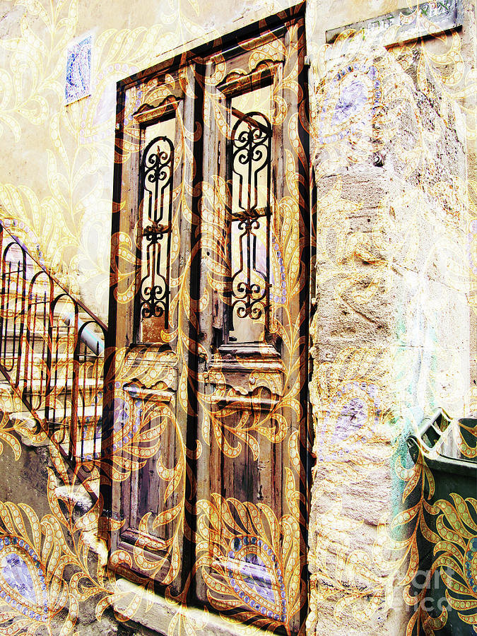 Israel Door Peacock Digital Art by Donna L Munro