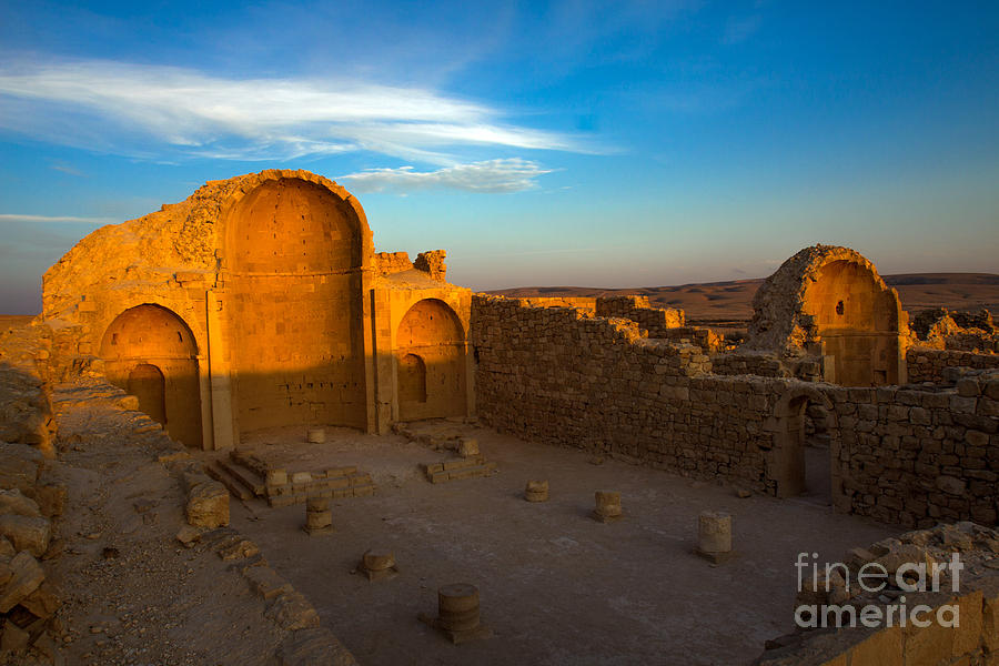 Israel, Landscape, Shivta, the ancient city in the Negev Desert Photograph by Nir Ben-Yosef