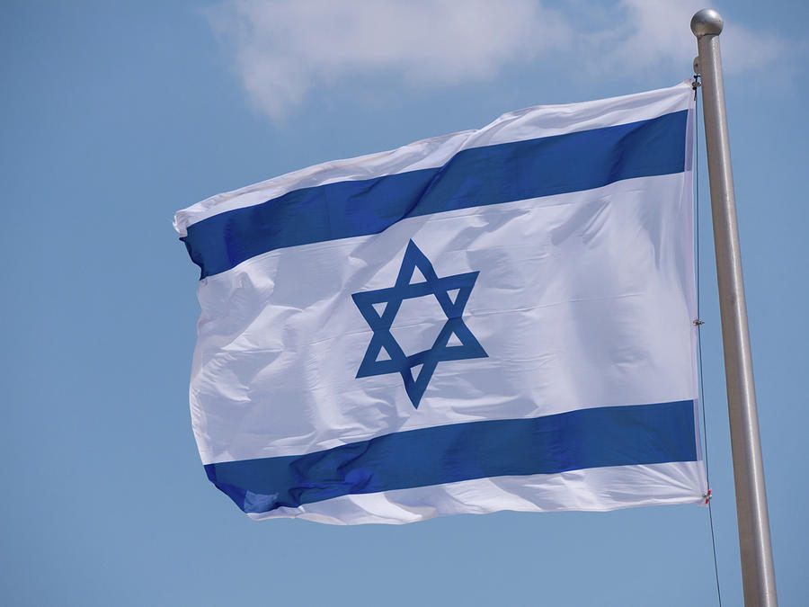 Israeli Flag in the wind Photograph by Yoel Koskas - Fine Art America