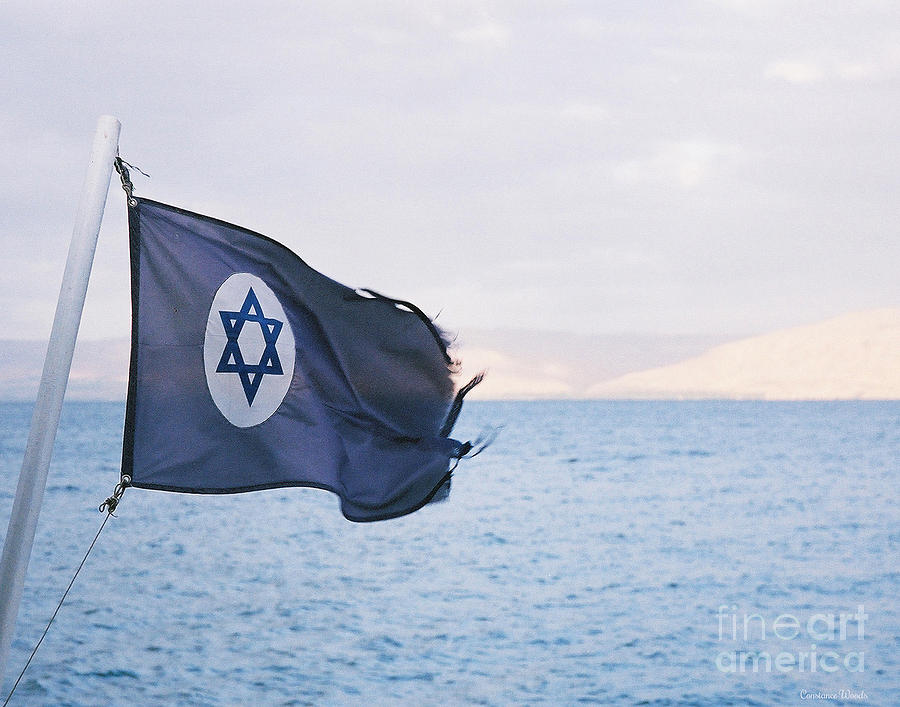 Israeli Tattered Flag Photograph by Constance Woods