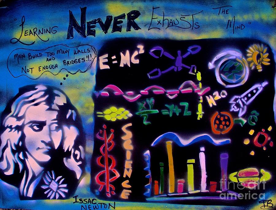 Isaac Newton Painting by Tony B Conscious