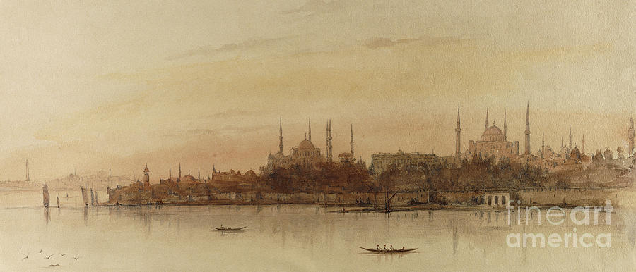 Istanbul Painting by Alfred de Courville