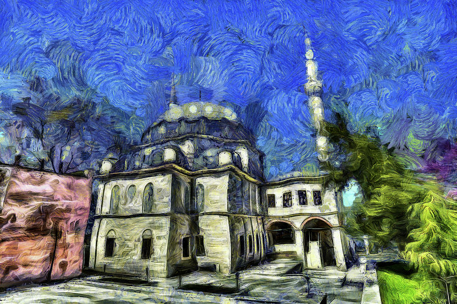 Istanbul Mosque Art Mixed Media by David Pyatt