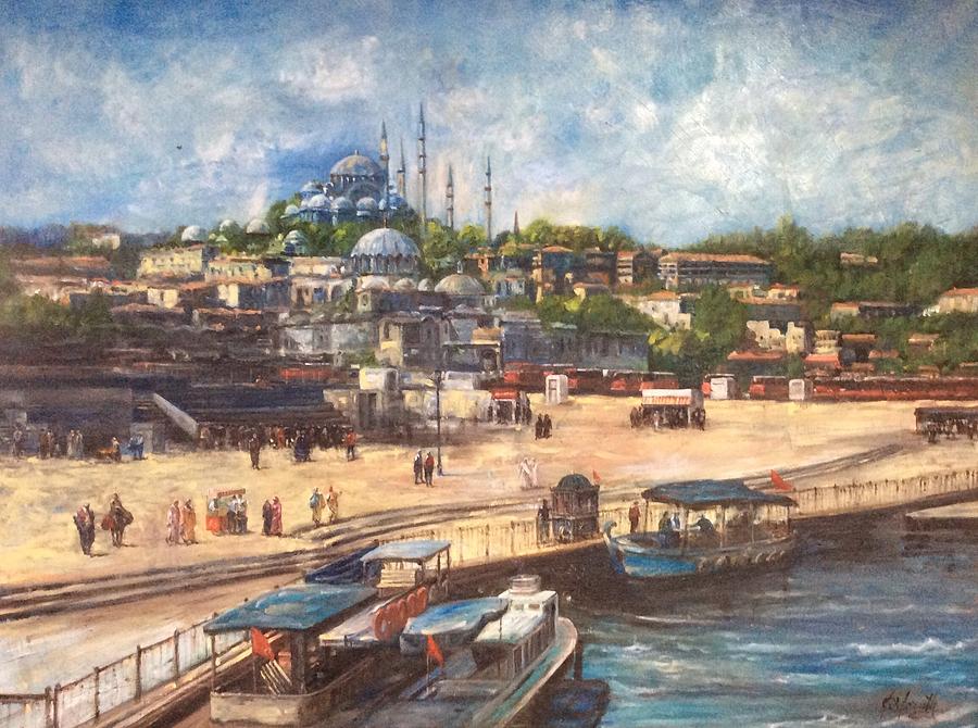 Istanbul  Painting by Raouf Oderuth
