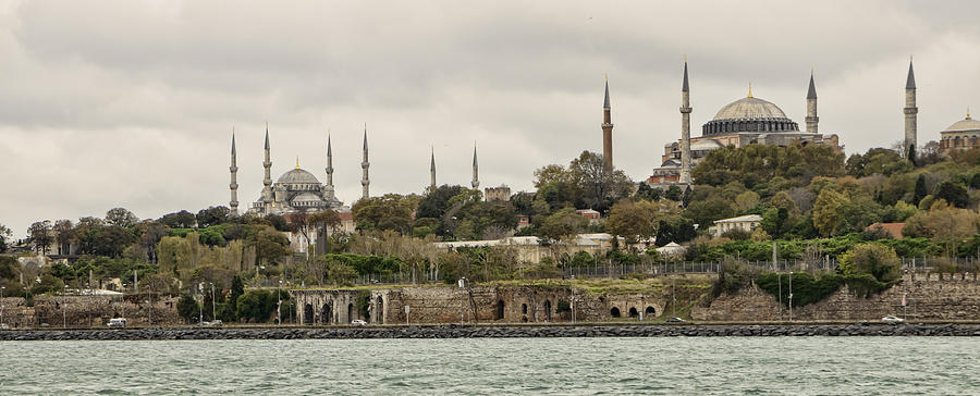 Byzantine Photograph - Istanbul Skyline by Phyllis Taylor
