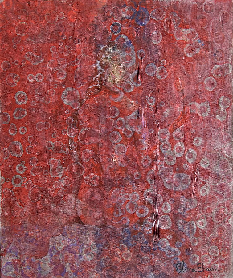 It is all About the Red Painting by Blima Efraim