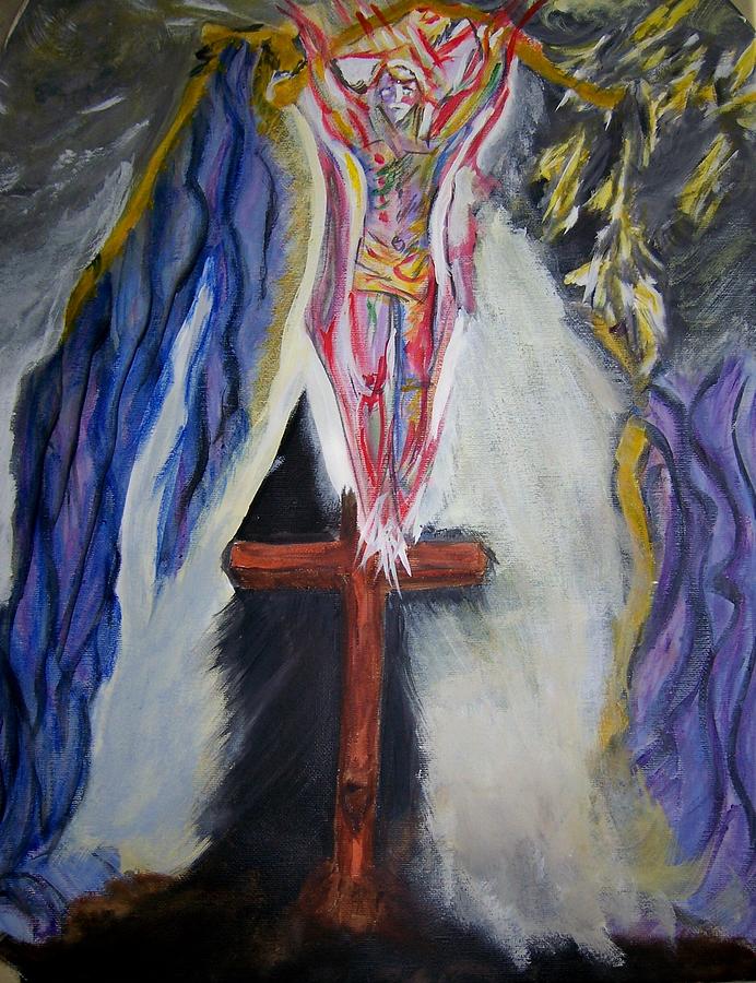 Easter Painting - It Is Finished by Ann Whitfield