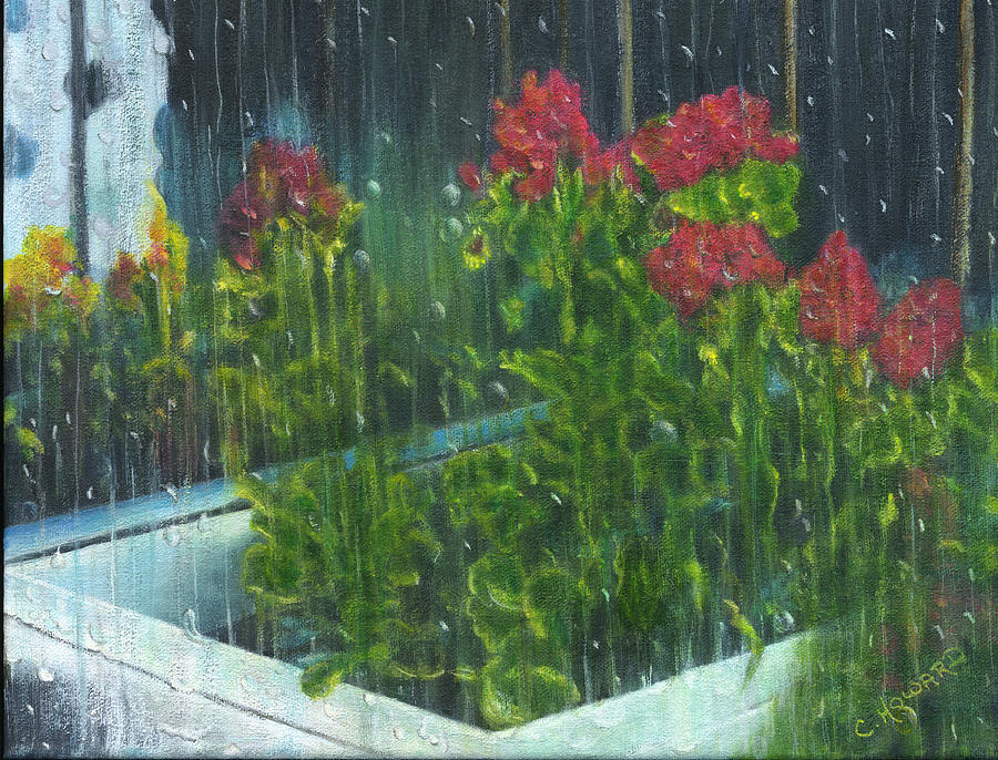 Flower Painting - It Must Be Raindrops  by Catherine Howard