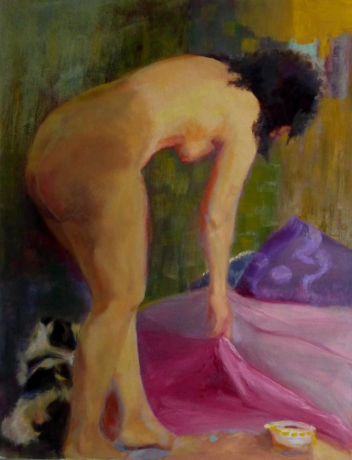 Nude Painting - It Must Be Somewhere by Irena Jablonski Nude Painting - It Must Be Somewhere by Irena Jablonski