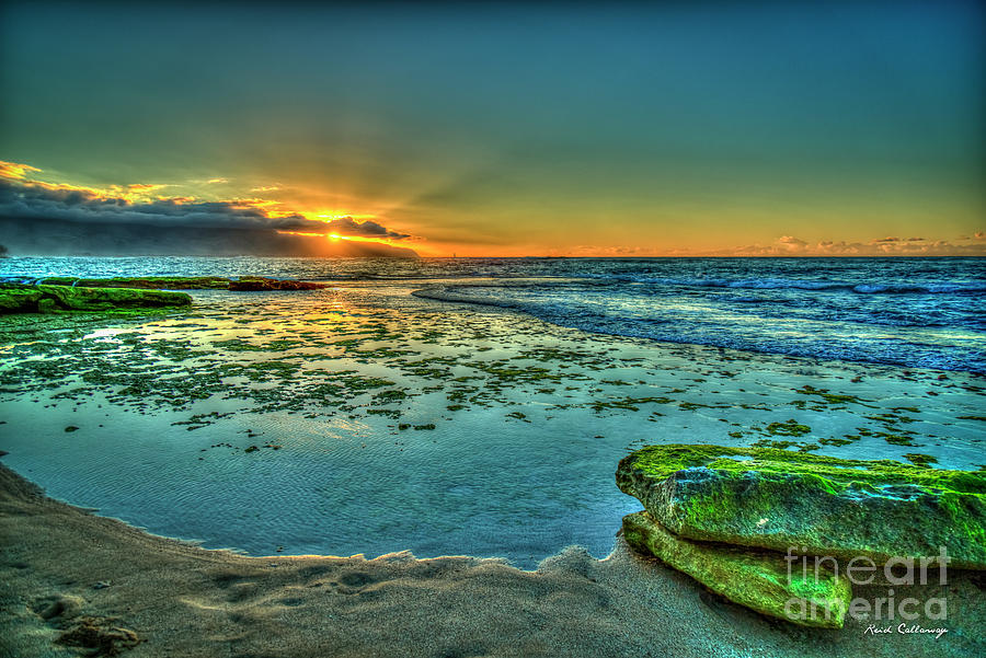 It Rocks At Sunset The North Shore Hawaii Collection Art Photograph by Reid Callaway