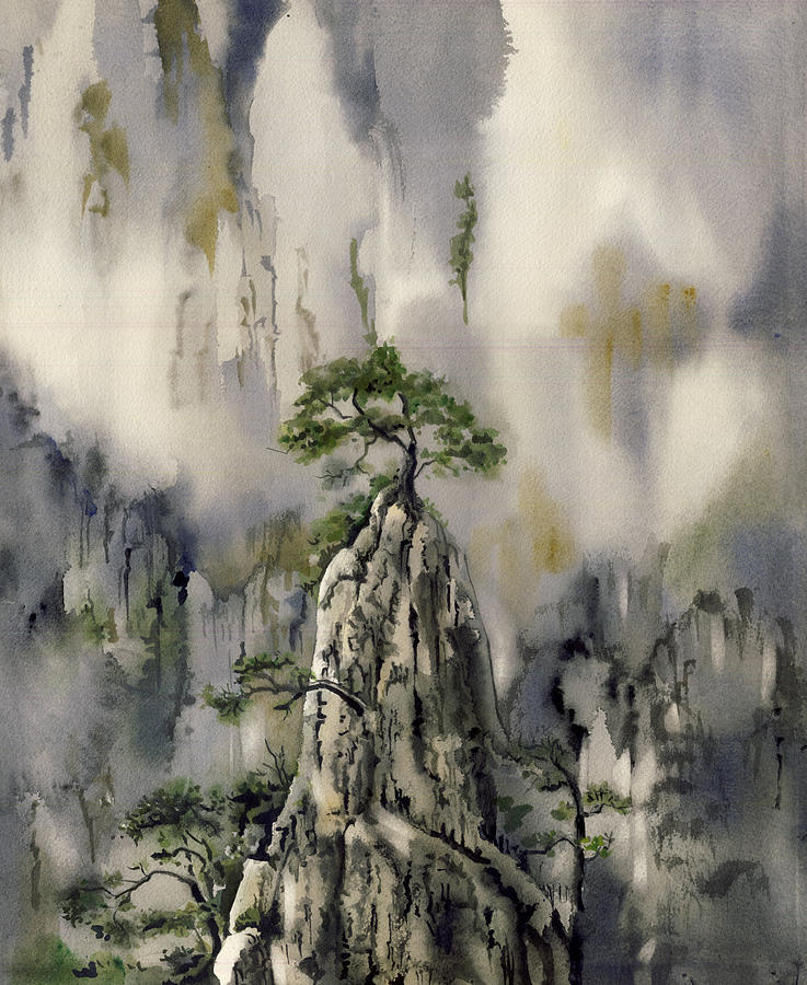 It Stands Alone Painting by Alfred Ng