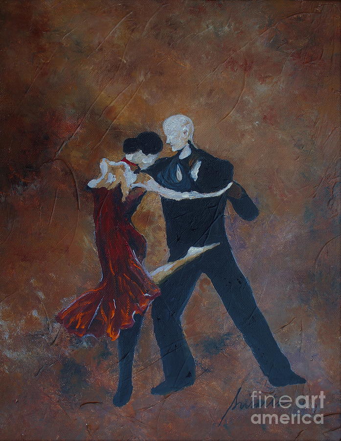 Abstract Painting - It Takes Two To Tango by Pristine Cartera Turkus