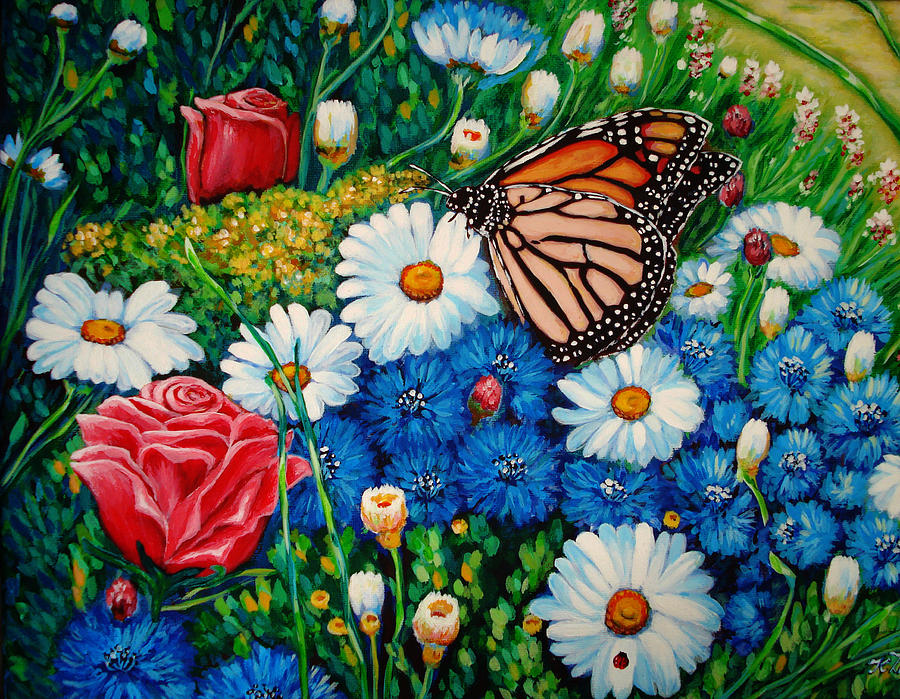 Butterfly Painting - It was a butterfly by Katreen Queen