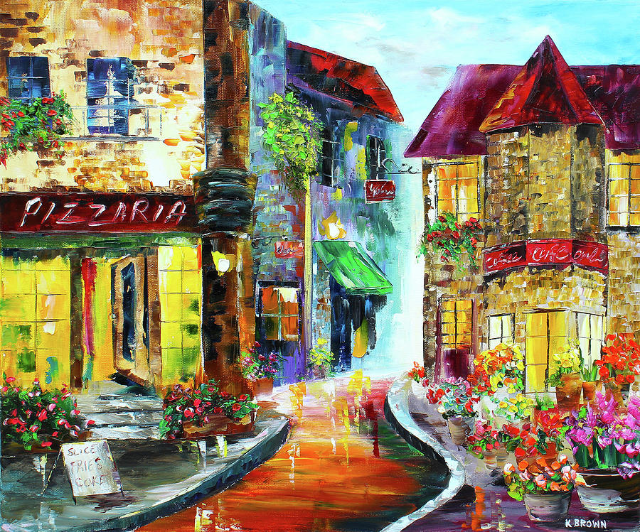 Italian Cafe Painting by Kevin Brown