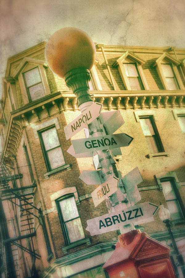 Italian City Signs - Boston North End Photograph by Joann Vitali
