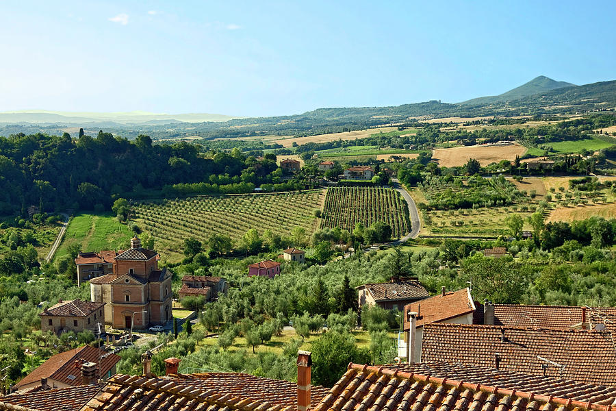 Italian Countryside Overview Photograph by Sally Weigand