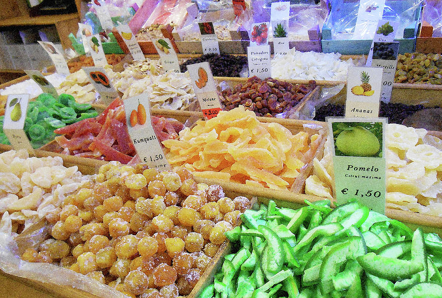 Italian Farmers Market Dried Fruits Photograph by Irina Sztukowski