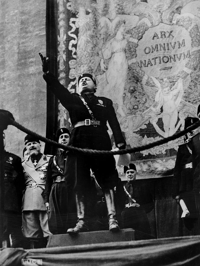 Italian Fascist Leader Benito Photograph by Everett