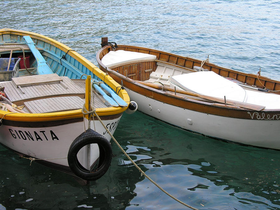 Italian Fishing Boats Photograph by Shirley Stevenson Wallis