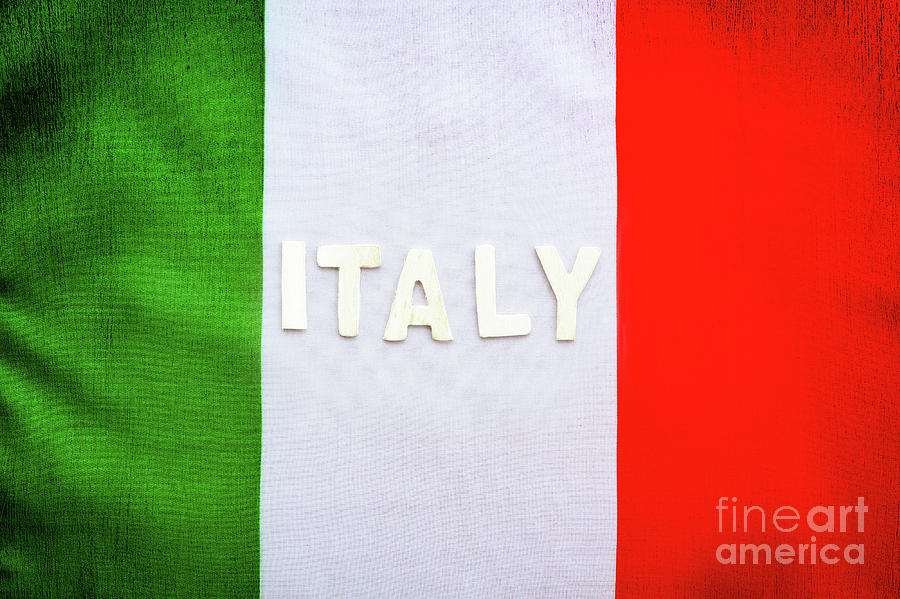 Italian flag Photograph by Anna Om