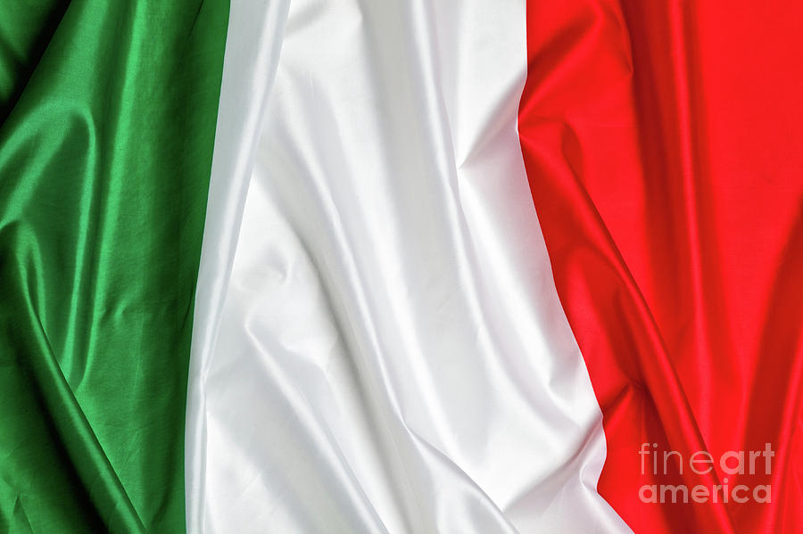 Italian Flag Background Photograph by Gualtiero Boffi