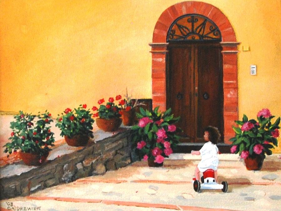 Italian Flower Child Painting by Celeste Drewien