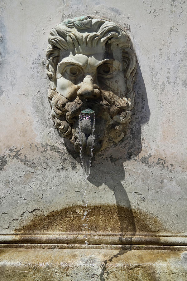 Italian Fountain Photograph by Roger Mullenhour