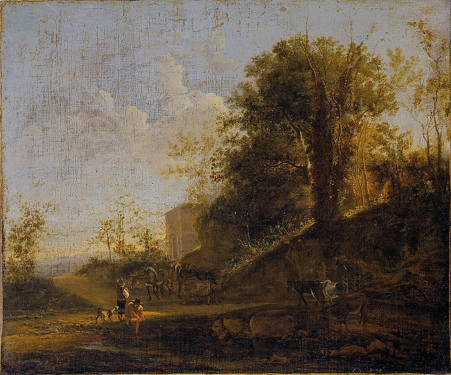 Italian Landscape Painting by Jan Both