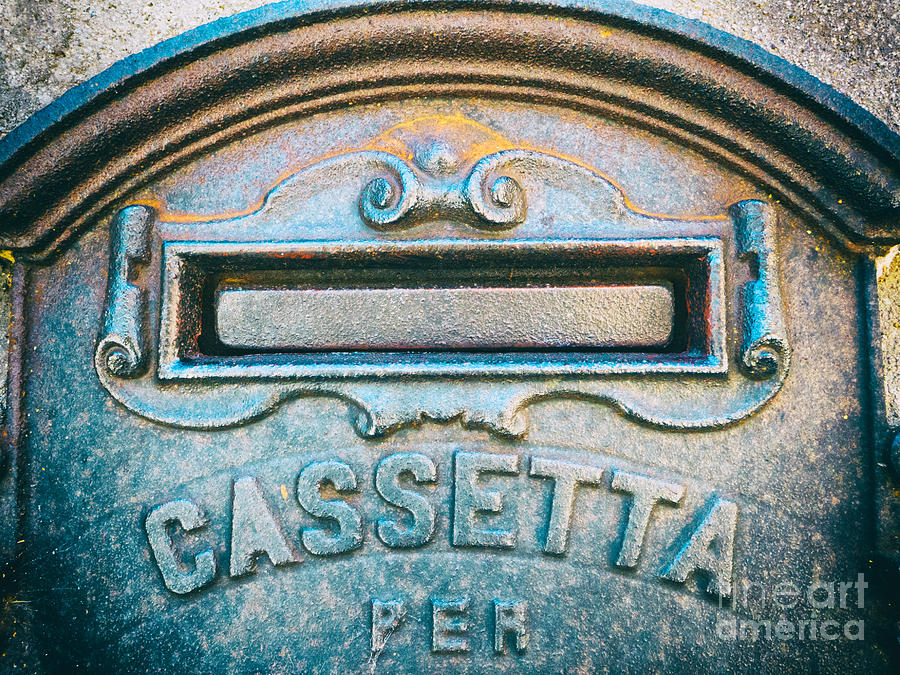 Architecture Photograph - Italian mailbox close up by Silvia Ganora