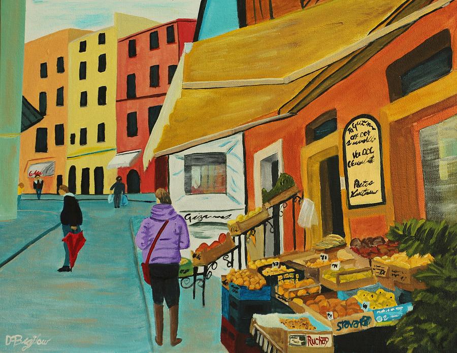 Italian Market  Painting by David Bigelow