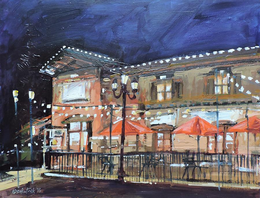 Italian Restaurant Painting by Richard Szkutnik - Fine Art America