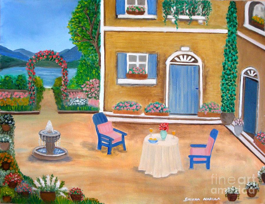 Holiday Painting - Italian Retreat by Shikha Narula