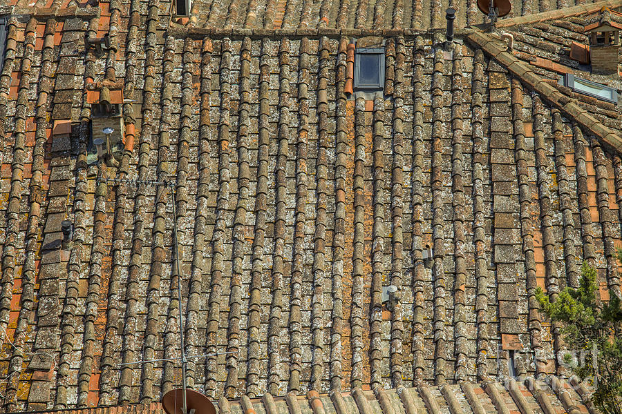 Architecture Photograph - Italian roof by Patricia Hofmeester