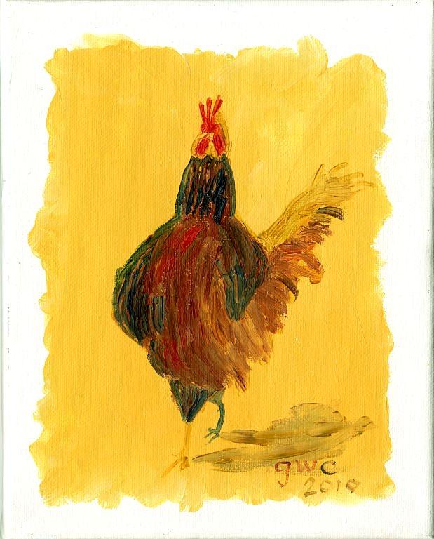 Rooster Painting - Italian Rooster by Gloria Condon