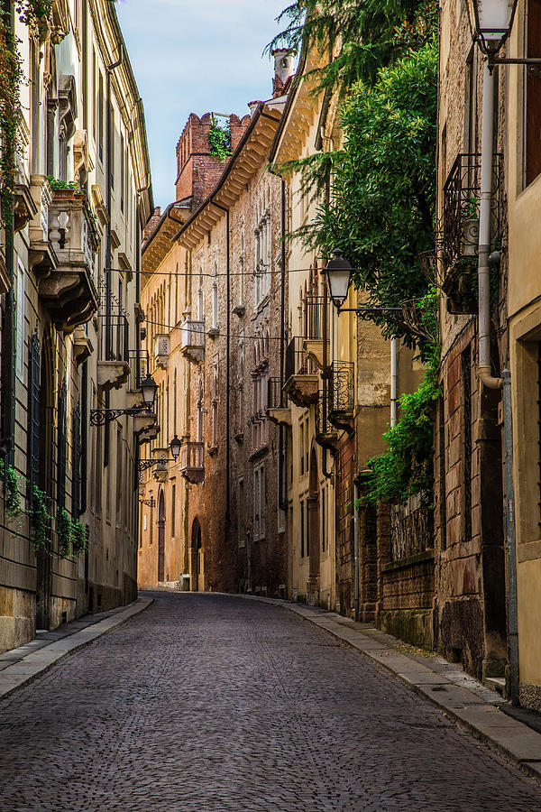 Architecture Photograph - Italian Street by Shelley Evans